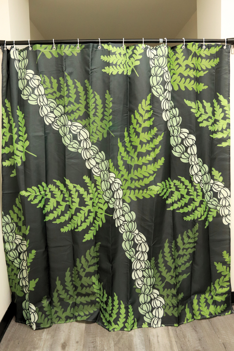 Jeans Warehouse Hawaii - MISC ACCESSORY - PIKAKE PALAPALAI SHOWER CURTAIN | By GREENWELL PROMOTIONS LTD