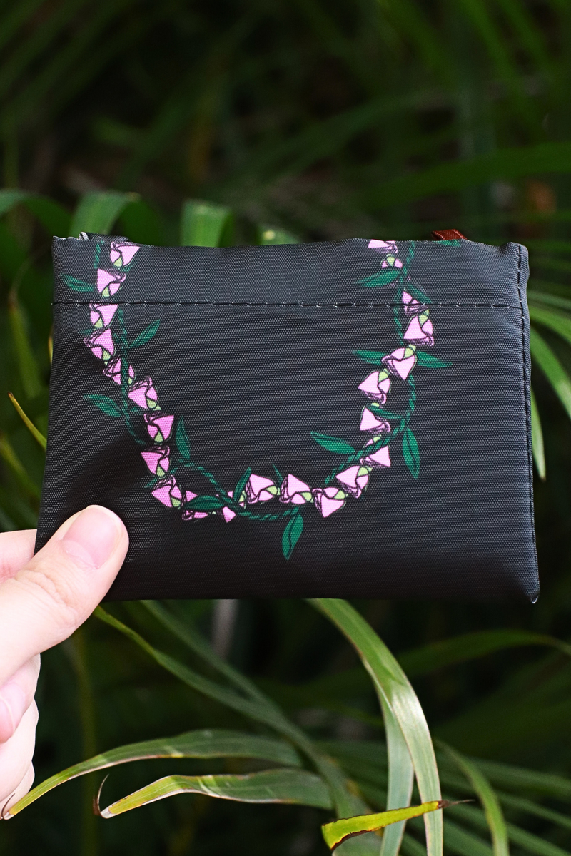 Jeans Warehouse Hawaii - TOTES - MINI LOKELANI & TI LEAF FOLDABLE REUSABLE BAG | By GREENWELL PROMOTIONS LTD