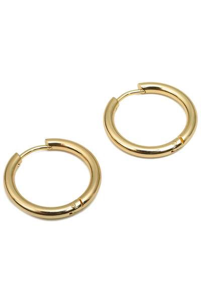 Jeans Warehouse Hawaii - BASIC HOOPS - THICK GOLD HOOPS | By PRINCE CO