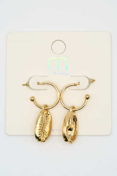 Jeans Warehouse Hawaii - DANGLE - SHELL EARRINGS | By JOIA TRADING