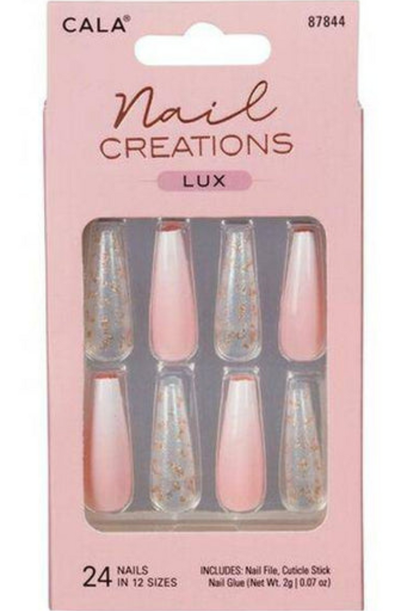 Jeans Warehouse Hawaii - PRESS ON NAILS - BABY PINK OMBRE PRESS ON NAILS | By CALA PRODUCTS