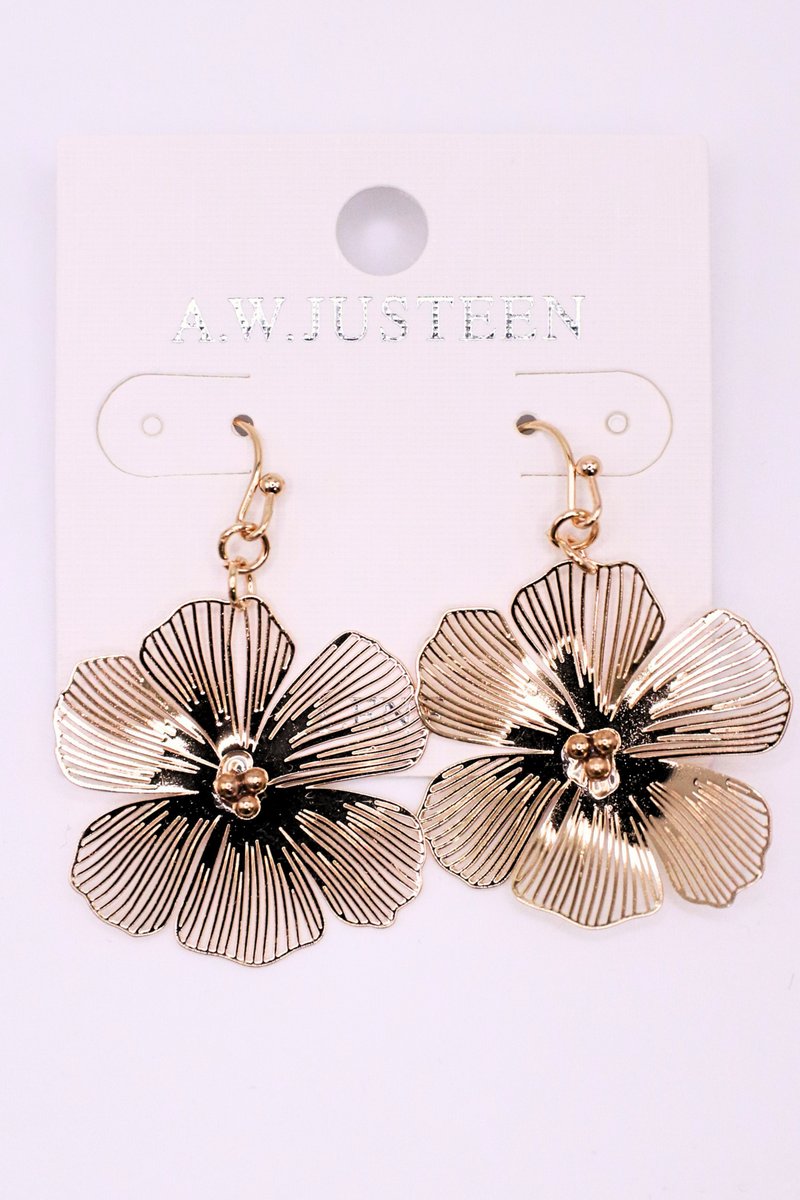 Jeans Warehouse Hawaii - MULTI ON CARD - HIBISCUS EARRING | By PRINCE CO