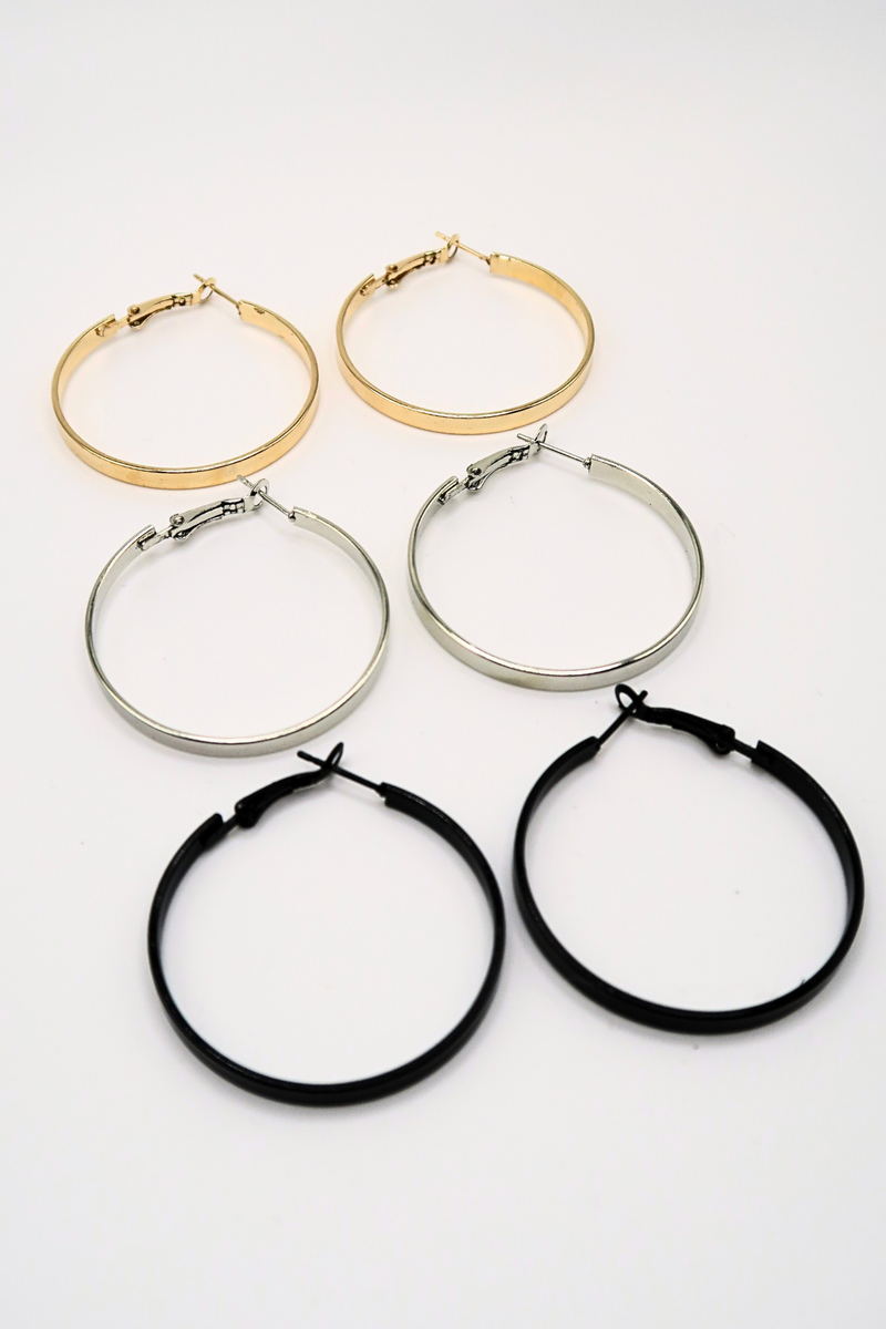 Jeans Warehouse Hawaii - BASIC HOOPS - MULTI COLOR HOOP SET | By ODIN FASHION CORP